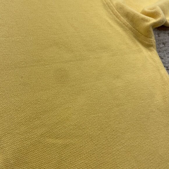 Vintage 90s Tommy Hilfiger Polo Shirt Men Large L Yellow Preppy Box Logo 1990s - Picture 10 of 10